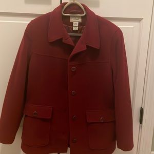 Medium LL Bean wool blend barn coat